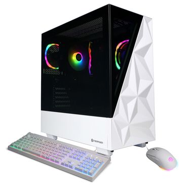 CyberPowerPC Gamer Master Gaming Desktop | AMD Ryzen 7 9700X - 16GB RAM - NVIDIA GeForce RTX 5060 Ti Graphics - 1TB SSD in White, , large