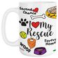 1 Brilliant Gift Wander Pets 15 Oz Dog Rescue Mug in White, , large