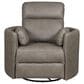 Simeon Collection Radius Manual Swivel Glider Recliner in Nickel Grey, , large