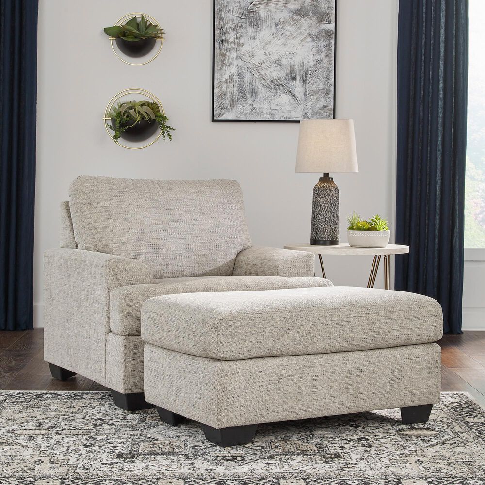Ashley Vayda Ottoman in Pebble, , large