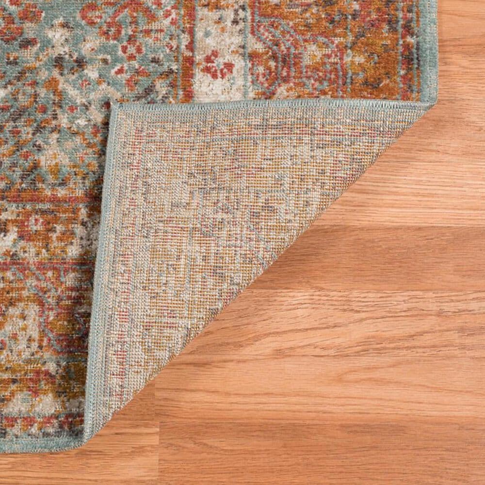 Amer Rugs Eternal 3&#39;11&quot; x 5&#39;11&quot; Sea Blue and Rust Area Rug, , large