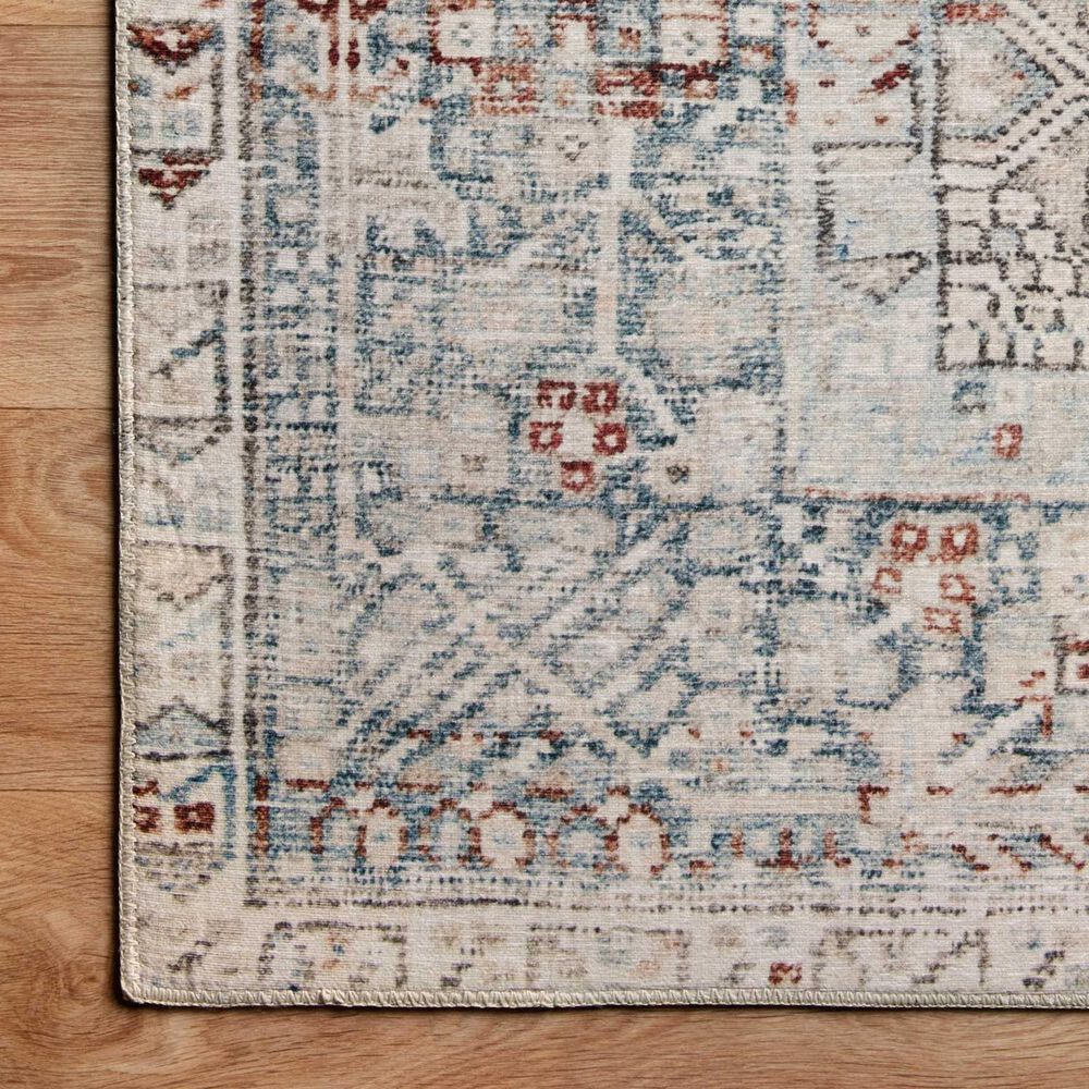 Chris Loves Julia x Loloi Jules 2&#39; x 5&#39; Natural and Ocean Area Rug, , large