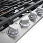Signature Kitchen Suite 36" Smart Gas Cooktop with 5 Burners in Stainless Steel and Black Stainless Steel, , large