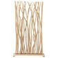 Maple and Jade Teak Wood Single Panel Room Divider Screen with Raw Branches, , large