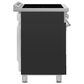 SMEG 4.45 Cu. Ft. Freestanding Electric Range in Matt Black, , large