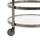 Safavieh Sienna 2-Tier Round Bar Cart in Black Nickel, , large