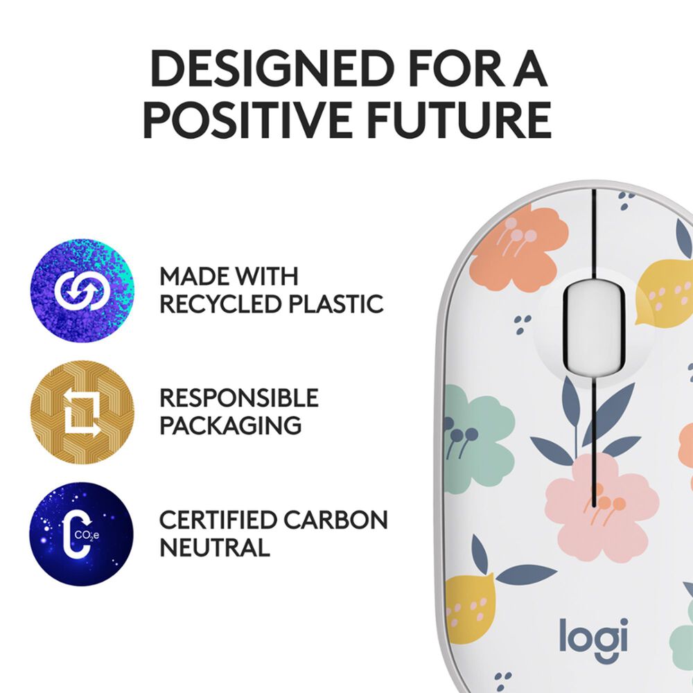 Logitech M340 Wireless Mouse in Floral Bouquet, , large