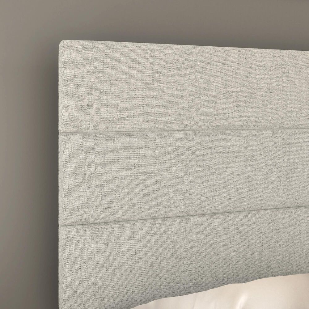 Accent Sicily Queen Upholstered Platform Bed in White, , large