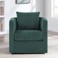 Hearth and Haven Sutton Swivel Chair in Peacock, , large