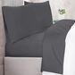 Pem America Christian Siriano New York 4-Piece Full Sheet Set in Dark Grey, , large
