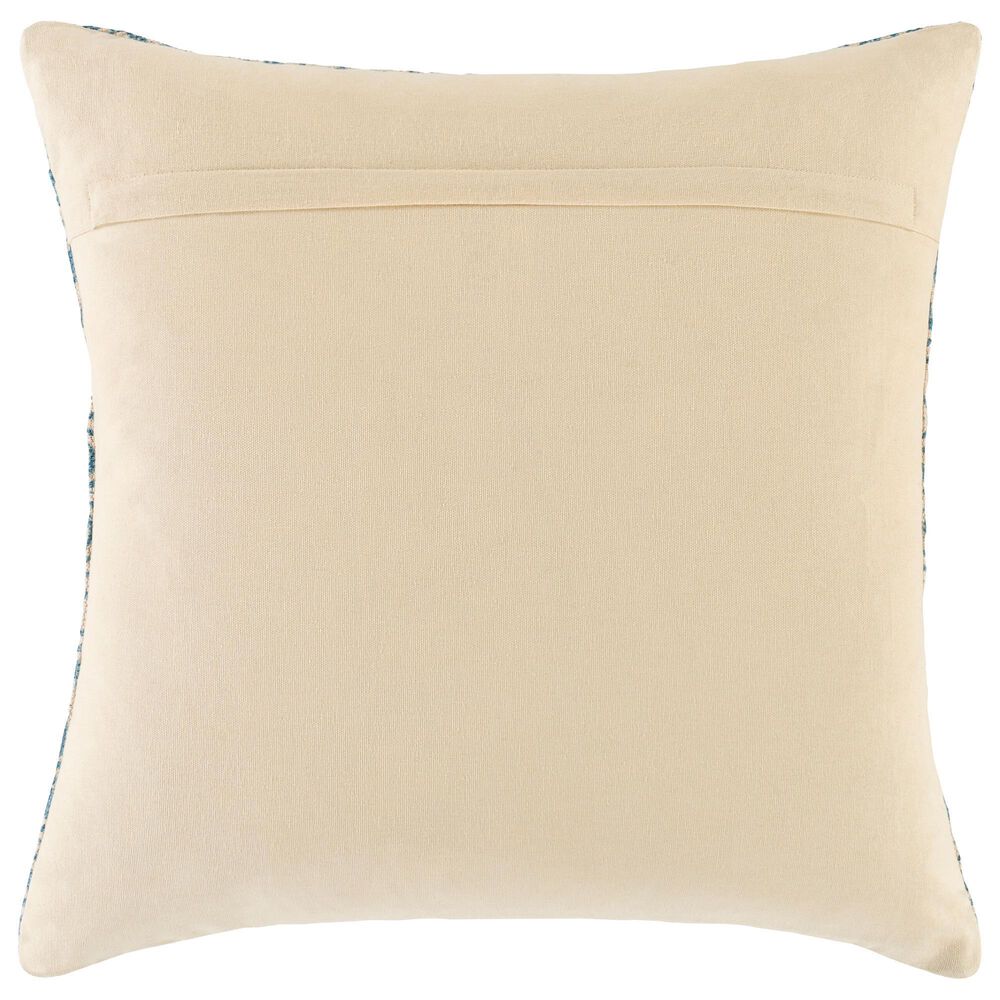 Surya Dayna 20&quot; Square Throw Pillow in Taupe, Blue, Oatmeal, Dark Blue, Burnt Orange and Teal, , large