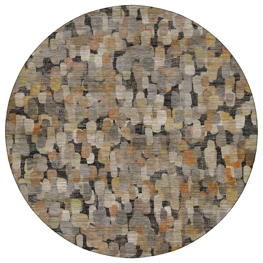 Dalyn Rug Company Nexus NX4 Black 8" Round Area Rug, , large