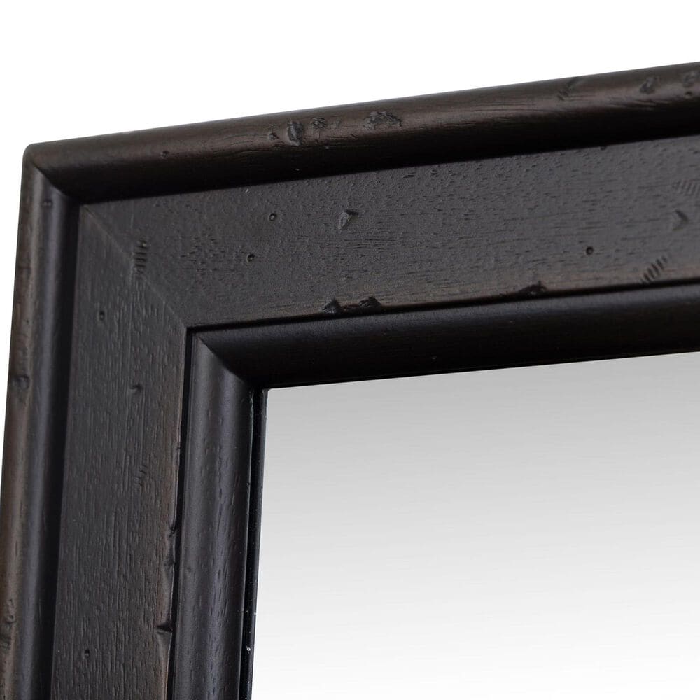 Belle Furnishings Americana Farmhouse Landscape Mirror in Dusty Black, , large