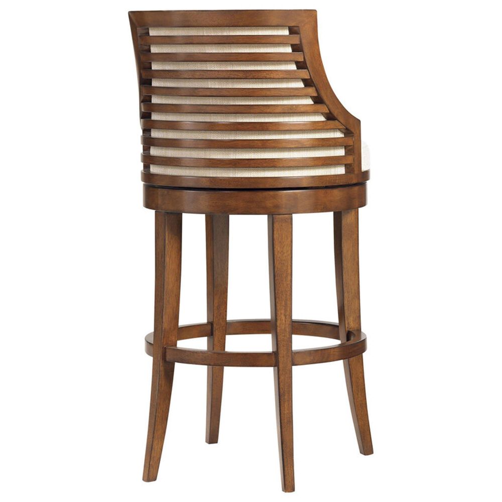 Lexington Home Brands Ocean Club Cabana Swivel Bar Stool in Bali Finish, , large