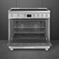 SMEG 4.45 Cu. Ft. Freestanding Electric Range in Stainless Steel, , large