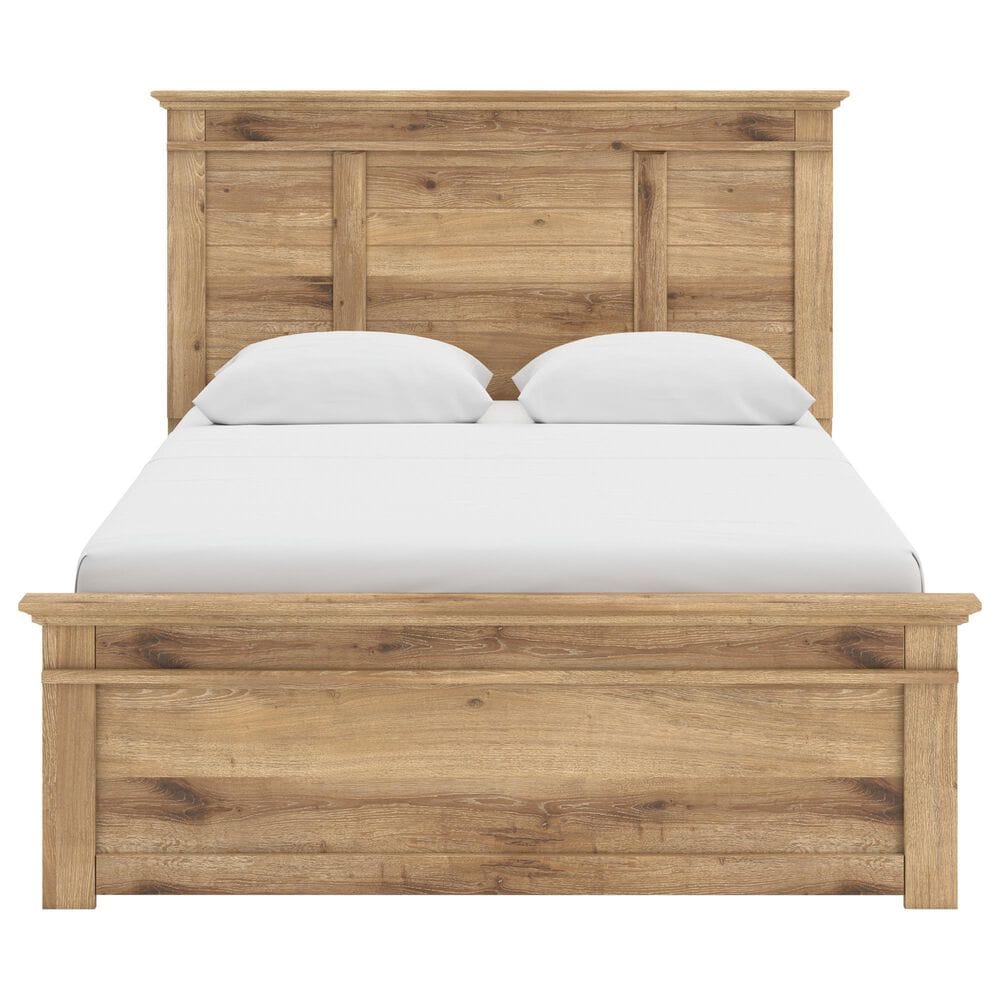 Ashley Makidern 4-Piece Queen Storage Bedroom Set with Four Drawers in Natural Brown, , large