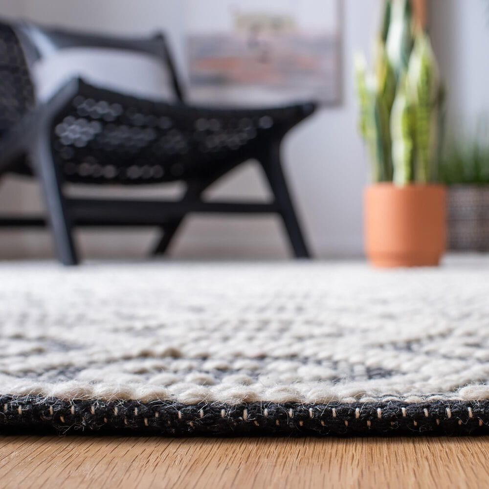 Safavieh Natura NAT476A 8&#39; x 10&#39; Ivory and Black Area Rug, , large