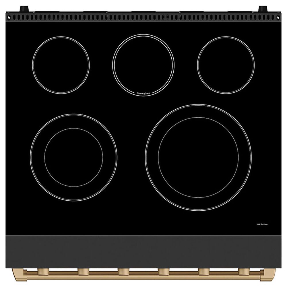 Thor Kitchen Gordon Ramsay 4.6 Cu. Ft. Professional Freestanding Electric Range with Bronze Handle Kit in Black, , large