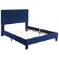 Golden Wave Furniture Amelia Twin Upholstered Bed in Navy, , large