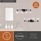 Vaxcel Sedona 4-Light Bathroom Vanity in Matte Black, , large