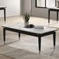 Furniture of America Kalor Coffee Table in Black, White and Silver, , large