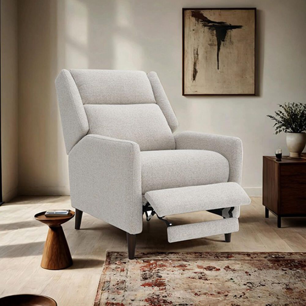 Furniture of America Psyche Push Back Recliner in Beige, , large