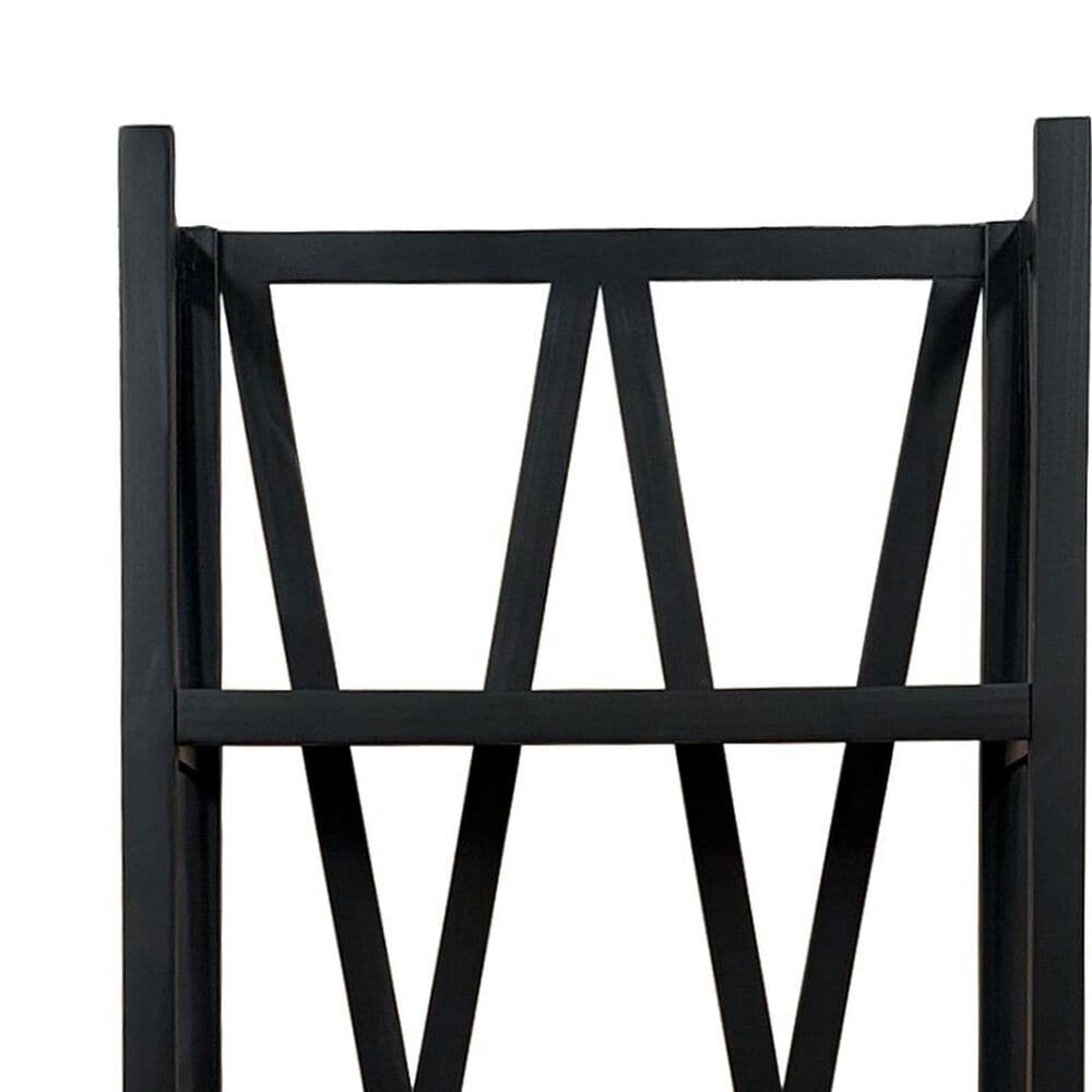Woodland &amp; Co Airline 76" Bookcase in Pure Black, , large