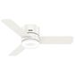 Hunter Minimus Low Profile 44" Ceiling Fan with LED Light in Fresh White, , large