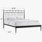 Hawthorne Furniture Traditional Queen Panel Bed in Matte, , large