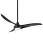 Minka-Aire Light Wave 52" Ceiling Fan with LED Light in Coal, , large