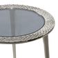 Maple and Jade Modern Leg Accent Table in Silver, , large