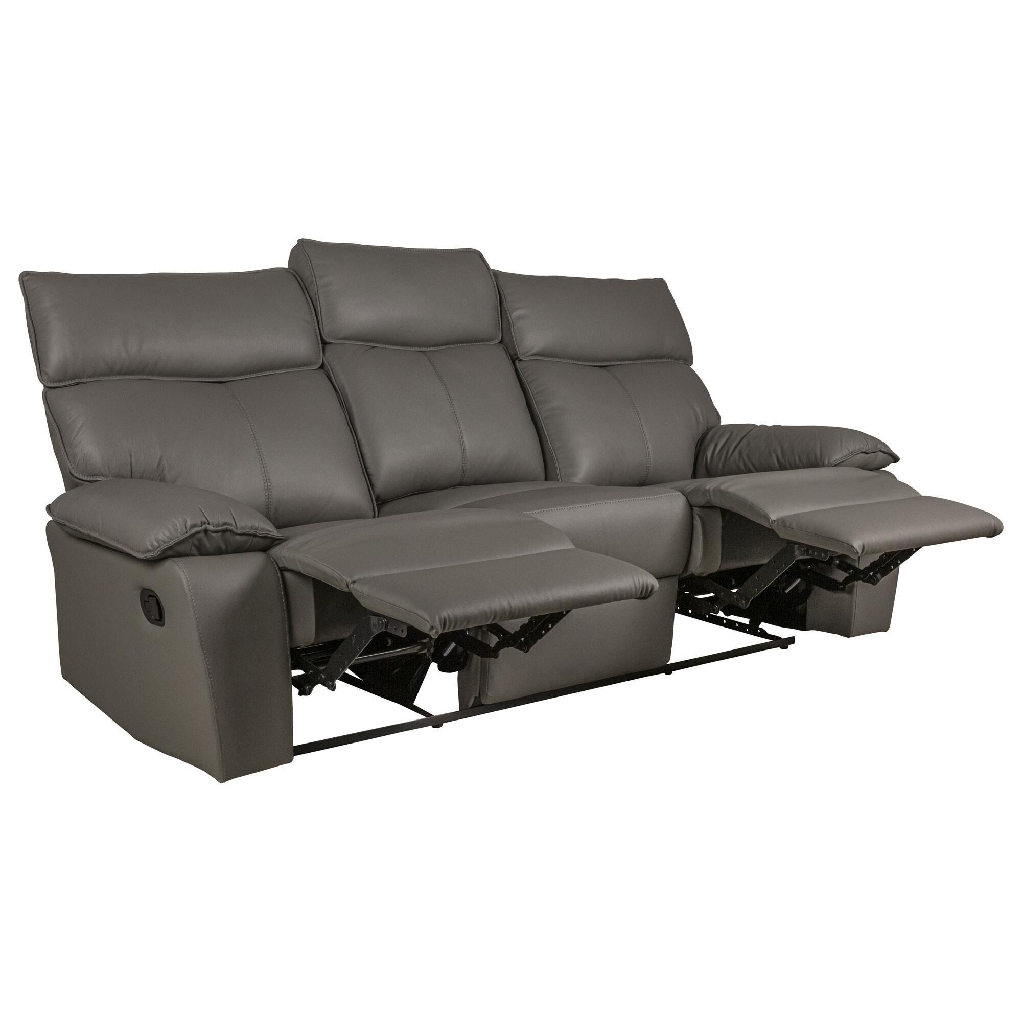 Mayberry Hill Wildcard Manual Motion Reclining Sofa in Aviarah Grey