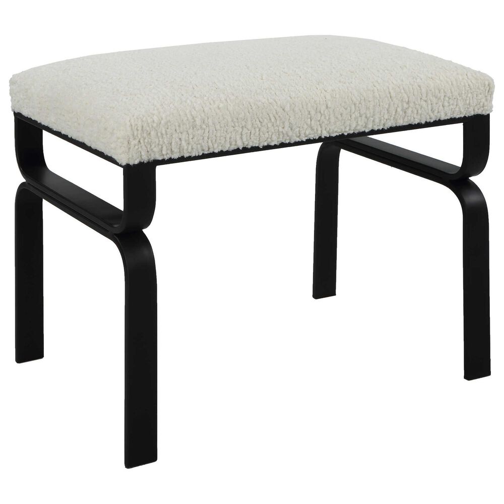 Uttermost Diverge Bench in Satin Black, , large