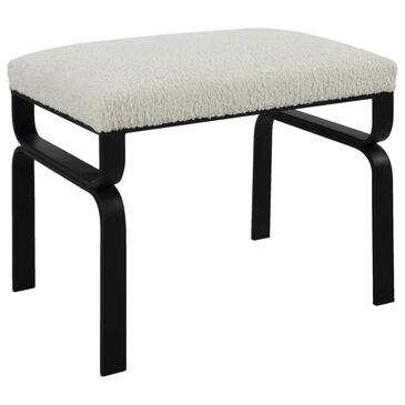 Uttermost Diverge Bench in Satin Black, , large