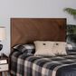 Baxton Studio Terrian Queen Panel Headboard in Ash Walnut, , large