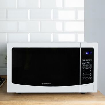 West Bend 1.1 Cu. Ft. Touch Microwave in White, , large