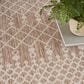 Nourison Positano Southwestern Beige 5" x 7" Indoor/Outdoor Area Rug, , large