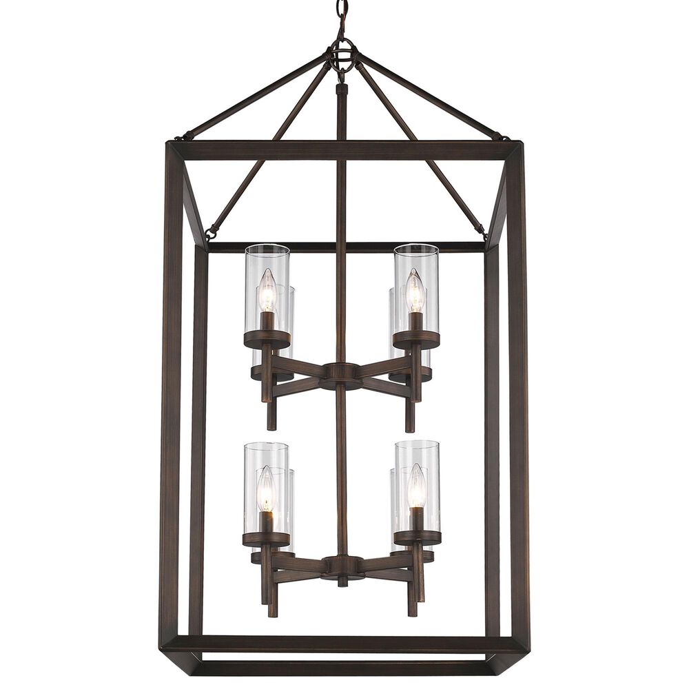 Golden Lighting Smyth 8-Light Pendant in Gunmetal Bronze, , large