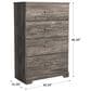 Ashley Ralinksi 4 Drawer Chest in Gray, , large