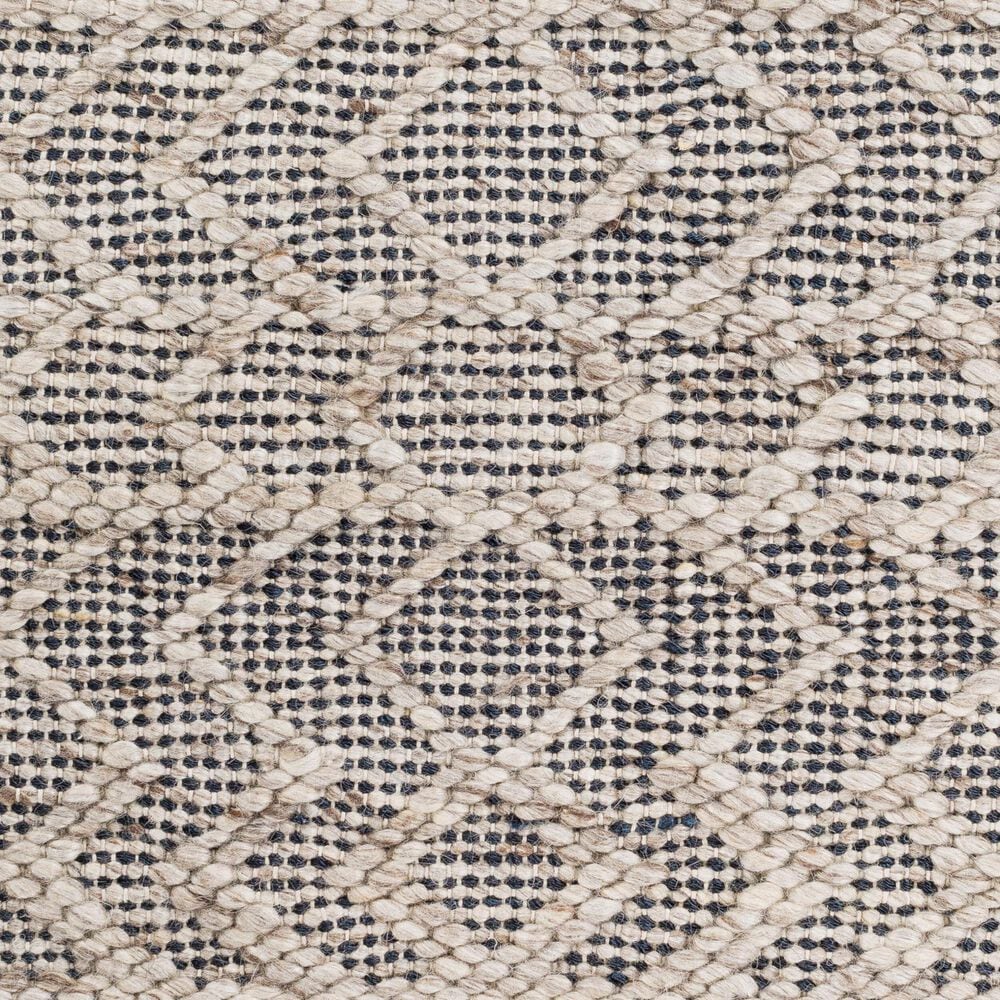 Surya Ingrid Black, Light Gray and Gray 8&#39; Square Area Rug, , large