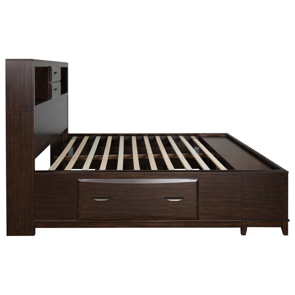 Ashley Vanmore 4-Piece California King Storage Bedroom Set in Dark Brown, , large