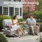 HOMLUX 7-Piece Wicker Patio Sofa Set in Grey, , large