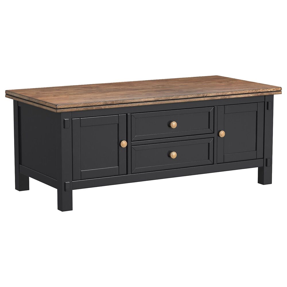 A-America Stormy Ridge Cocktail Table in Chickory and Slate Black, , large
