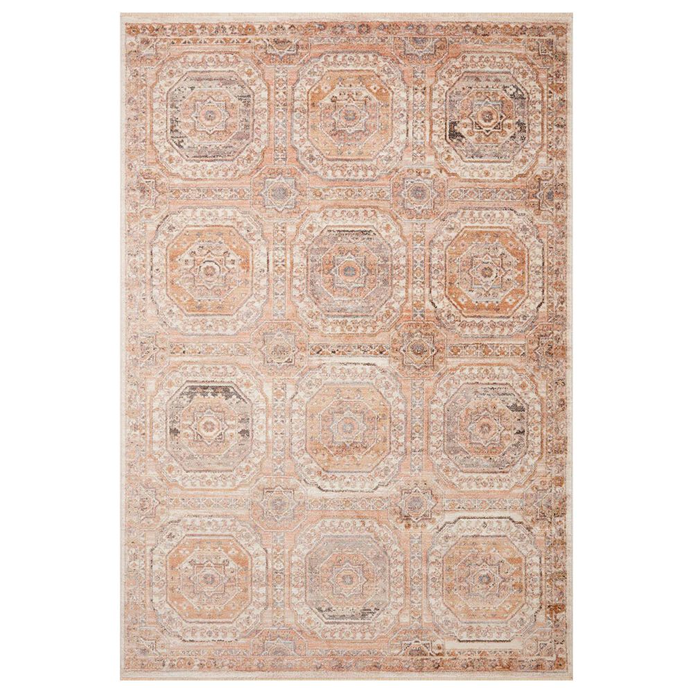 Loloi Sonnet 3"7" x 5"7" Apricot and Multicolor Area Rug, , large