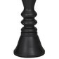 Maple and Jade 12", 15", 18" Turned Style Pillar Decorative Candle Holder in Black (Set of 3), , large