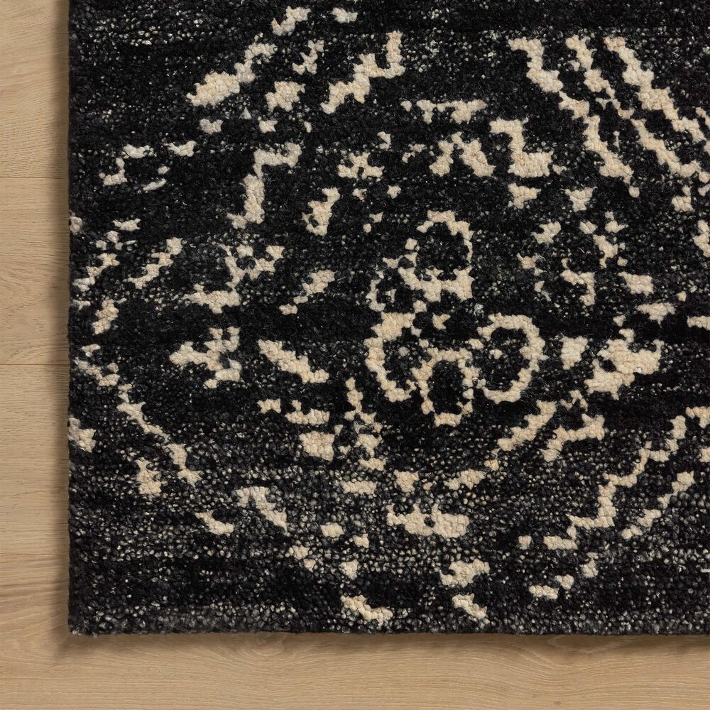 Loloi Meryl 4&#39; x 6&#39; Black and Ivory Area Rug, , large
