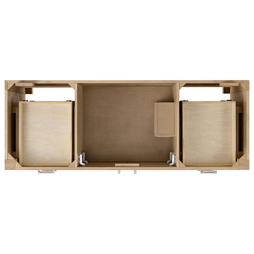 37B Alanya 60" Single Bathroom Vanity in Warm Oak with White Composite Stone Top, , large
