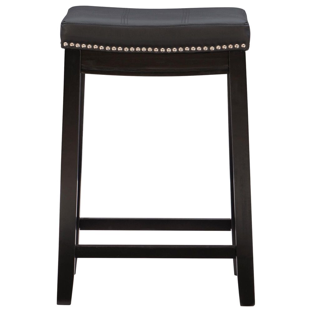 Linon Home Decor Claridge Counter Stool in Black, , large