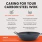 Green Pan Kyoto 12" Carbon Steel Wok in Black, , large