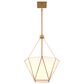 Vaxcel Lighting Burnett 3-Light Cone Pendant in Muted Brass, , large
